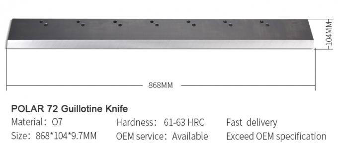 Бумажная гильотиновая прямая лезвие нож с полярным для бумаги режущей машины 0