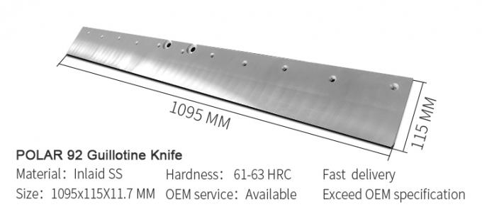 Бумажная гильотиновая прямая лезвие нож с полярным для бумаги режущей машины 1