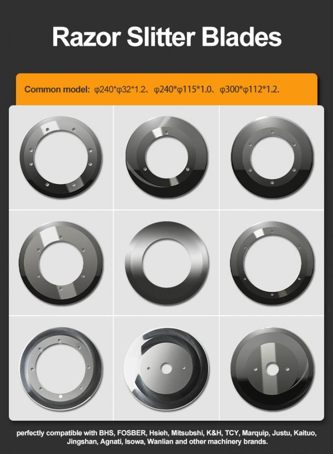 Линия резки гофрированный листок бумаги для резки картона Круговая бритва Слитер нож для резки бумаги рулоны Машины лезвия 0