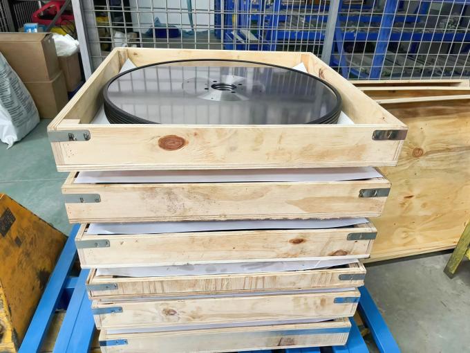 Автоматизация 610 мм Круглое кольцевое деревянное пило нож основной компонент лезвие для резки и разрезания тканевой бумаги 0